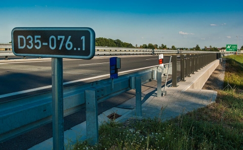 Most ev.č. 35-076 se zábradelními svodidly ZMS4-1/H2