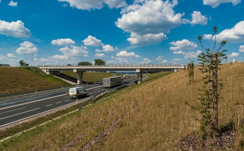 Most ev.č. 36-013A přes nový úsek dálnice D35 Opatovice-Časy