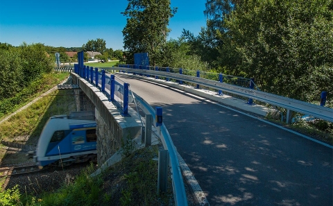 Most ev.č. 155h-004 se zábradelními svodidly ZMS4-1/H2