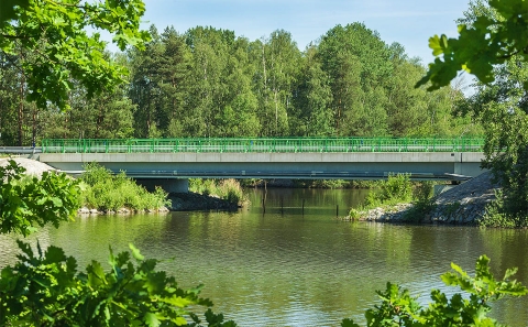 Most na I/34 přes rybník Vítek