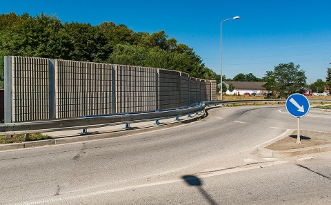 Svodidlo MS4/H2 na mostku přes Hodějovický potok