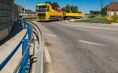 Svodidlo MS4/H2 na mostku přes Hodějovický potok