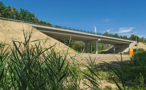 Celkový pohled na nový most I-049 před Českou Lípou